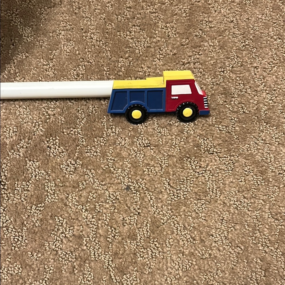 Toy Truck Themed Curtain Rod - Picture 3 of 3